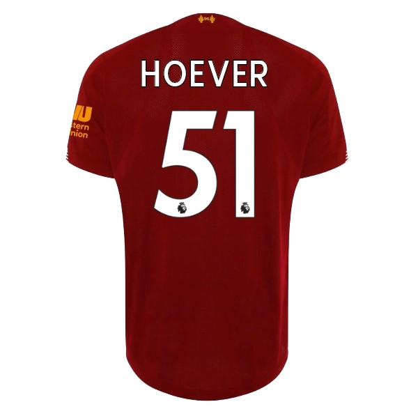 Camiseta Liverpool NO.51 Hoever Primera 2019-2020 Rojo